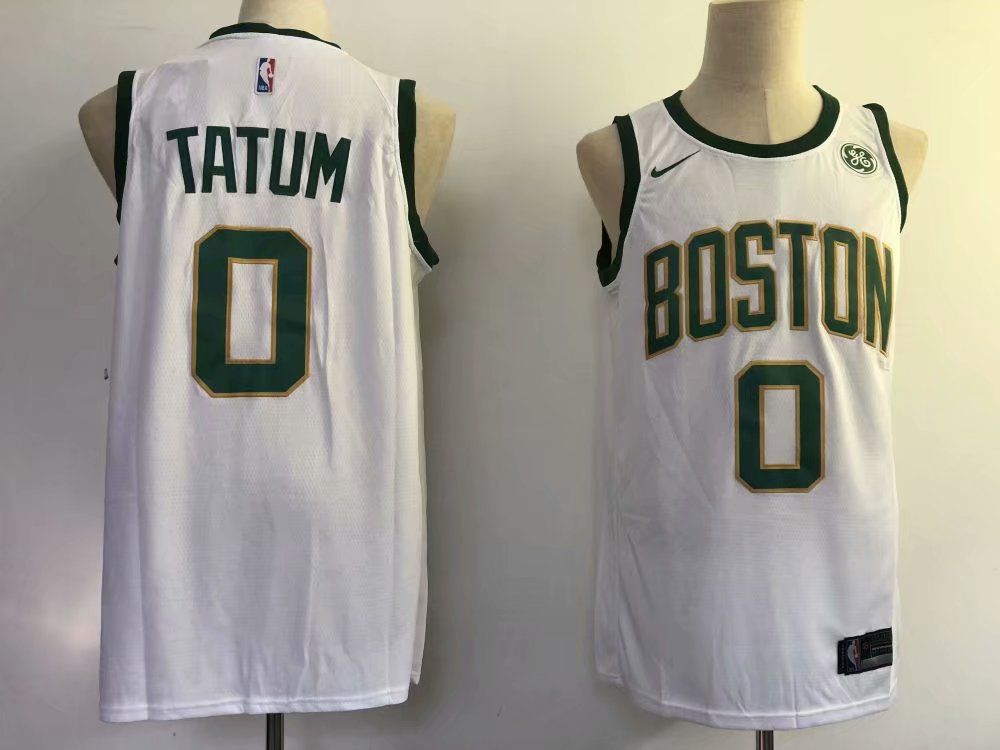 Men Boston Celtics #0 Tatum White City Edition Game Nike NBA Jerseys